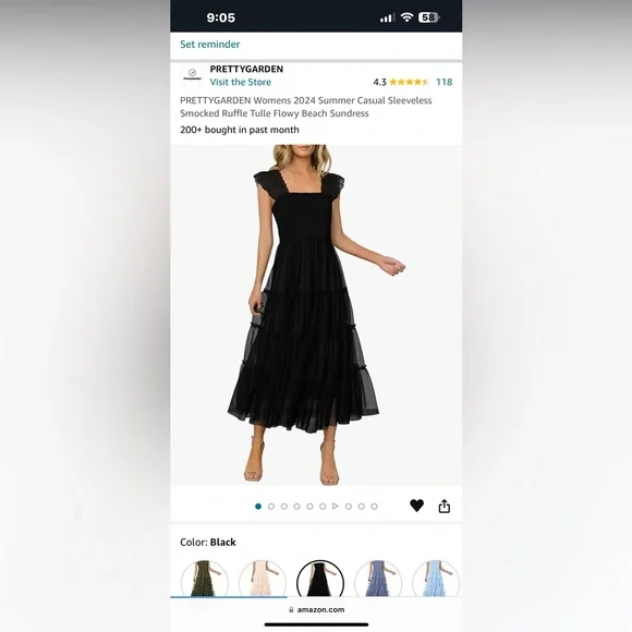 Women’s Black Dress - Picture 3 of 3